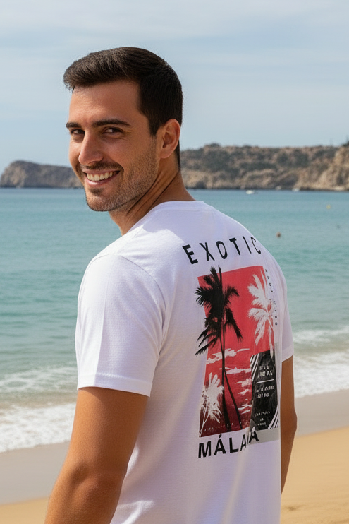 Camiseta Exotic Palm Tree - Málaga ☀️🌴