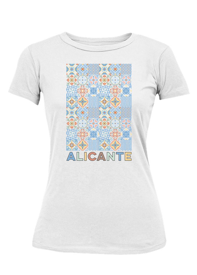 Camiseta de mosaico Alicante en algodón premium.