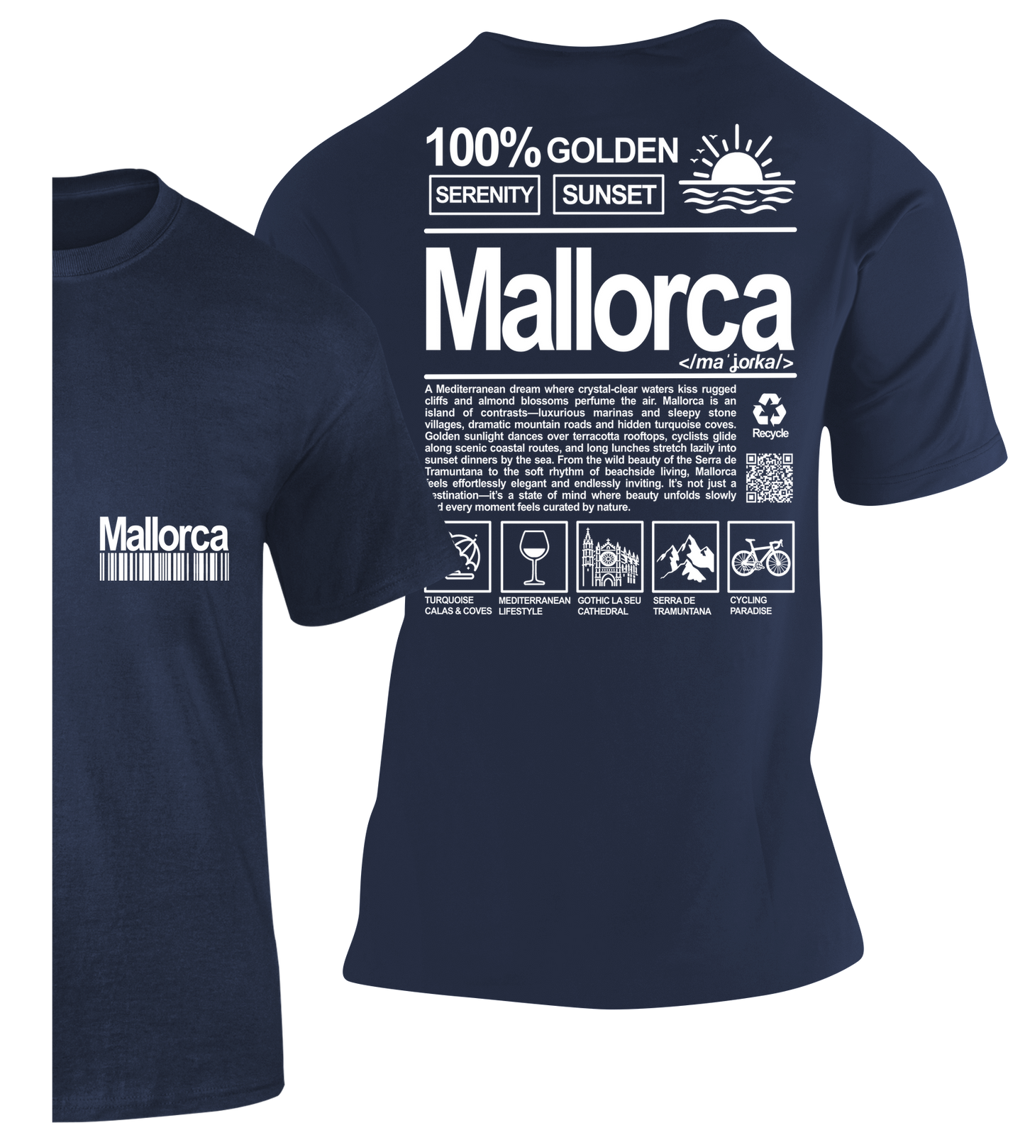 Camiseta Definición Mallorca – 100% Algodón Premium · Diseño Exclusivo y Moderno