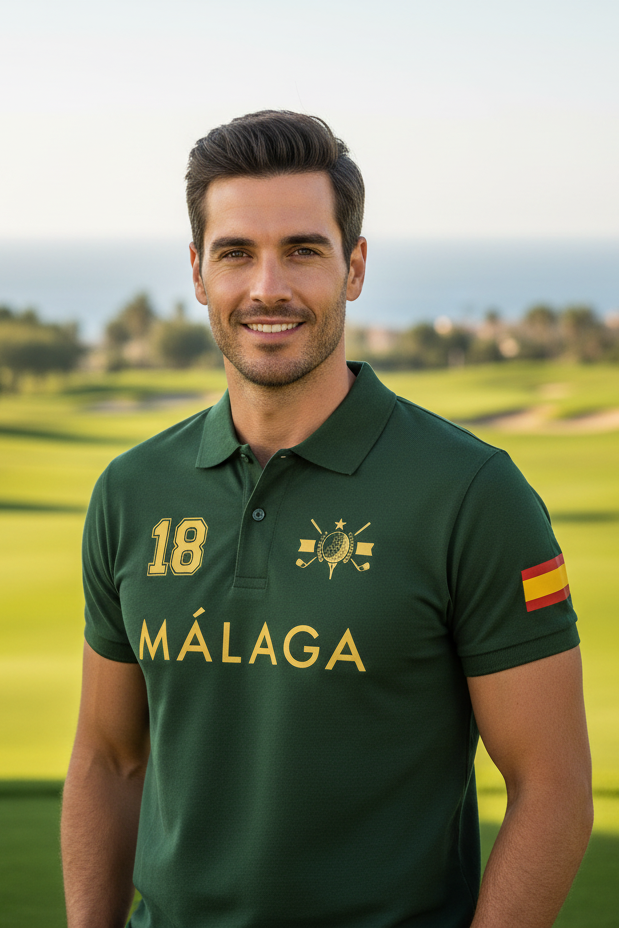 Polo Málaga 18 – Verde Souvenir de España