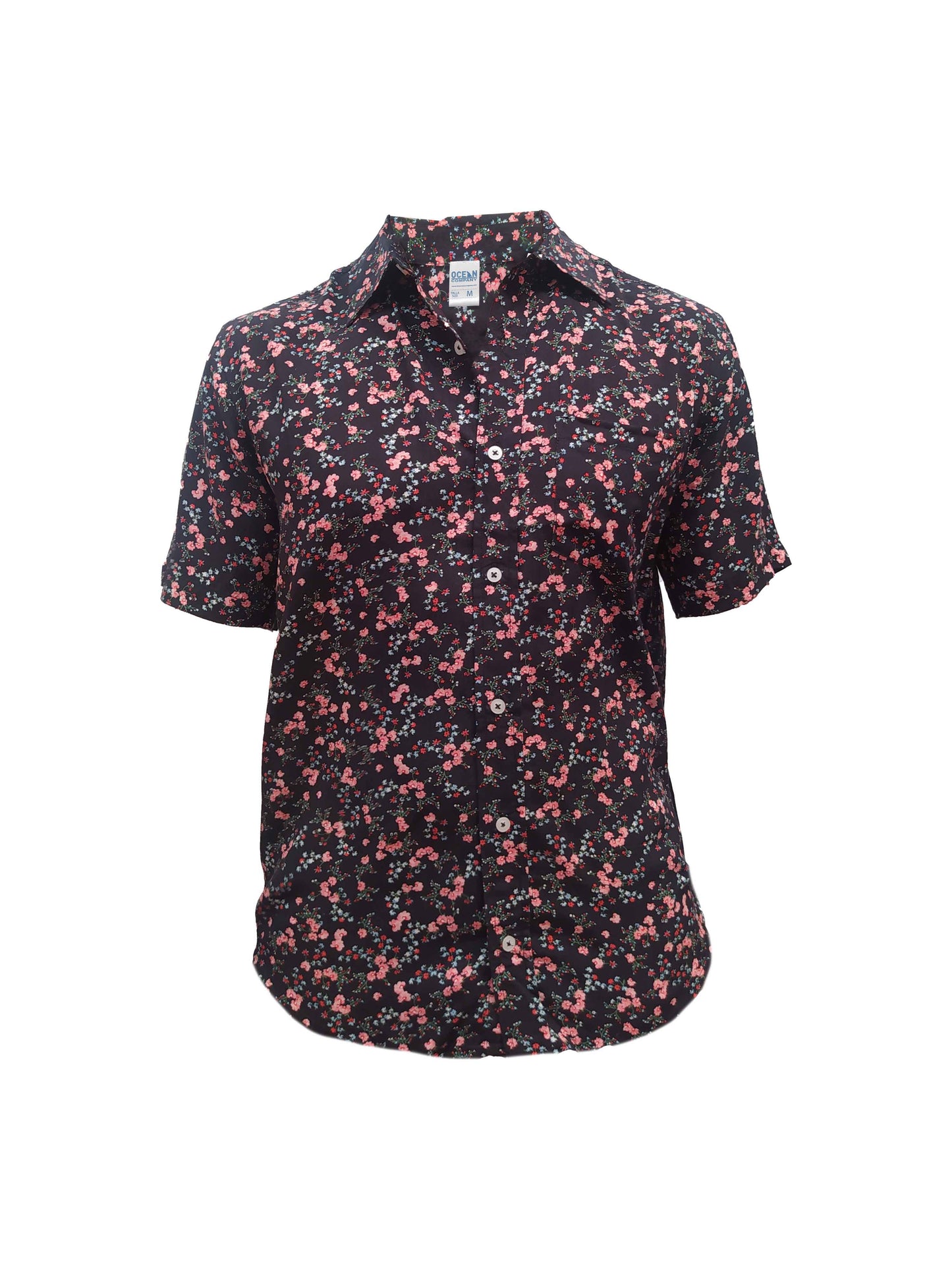 camisa hawaiana Tropical Breeze, confeccionada en 100% rayón para una sensación fresca y suave como la seda.