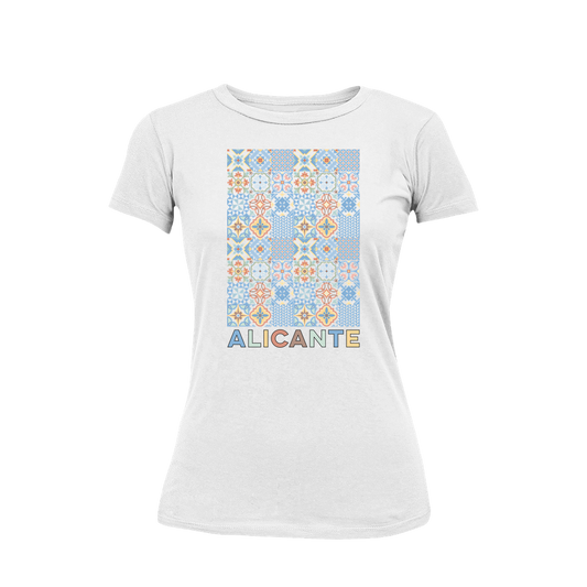 Camiseta de mosaico Alicante en algodón premium.