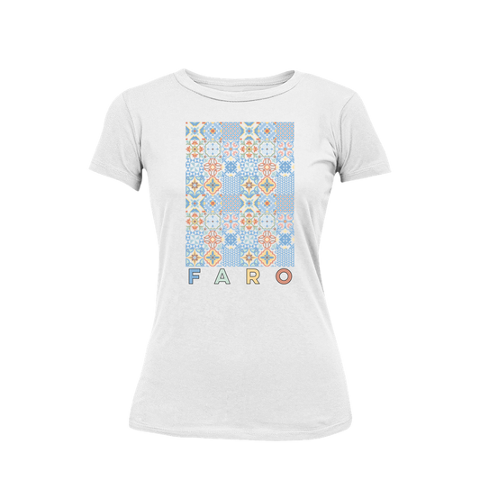 Camiseta de mosaico Faro en algodón premium.