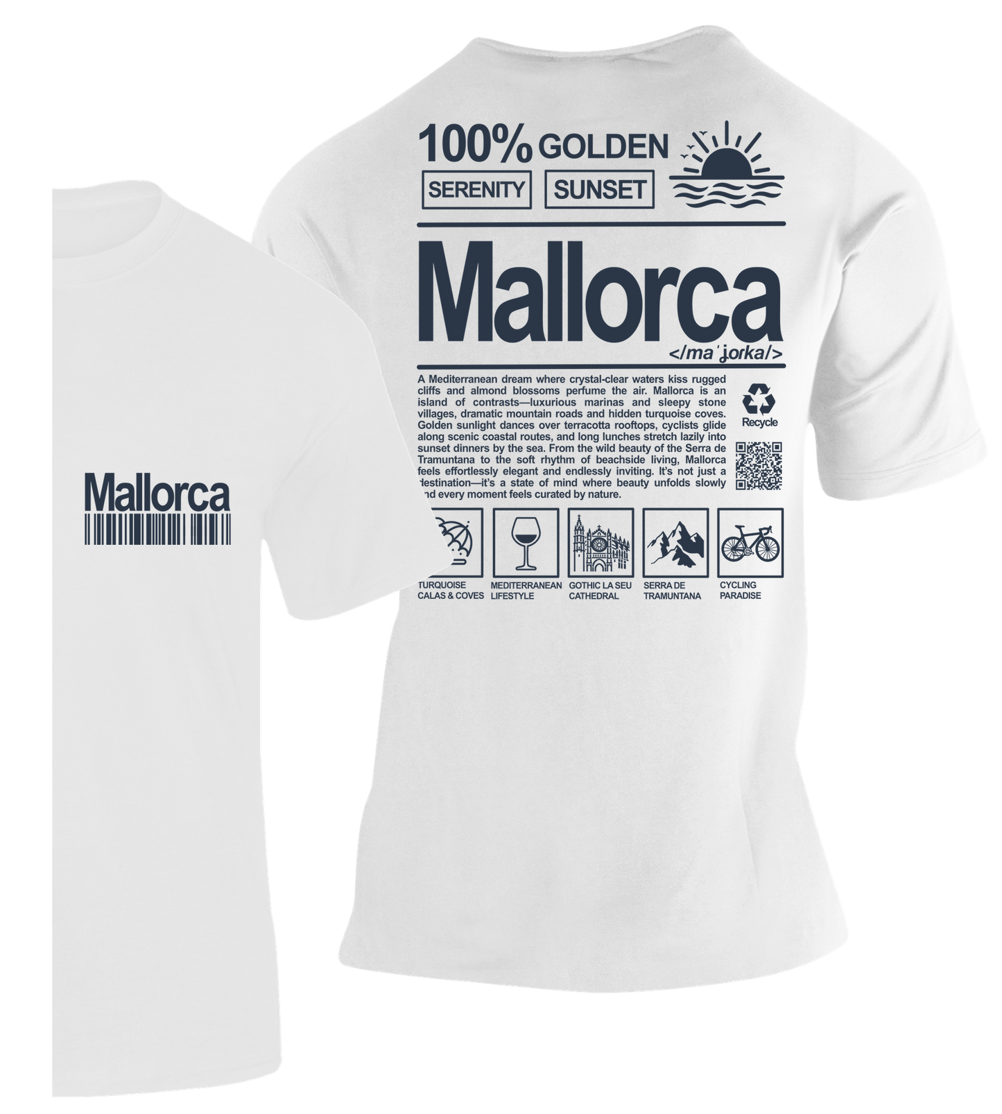 Camiseta Definición Mallorca – 100% Algodón Premium · Diseño Exclusivo y Moderno