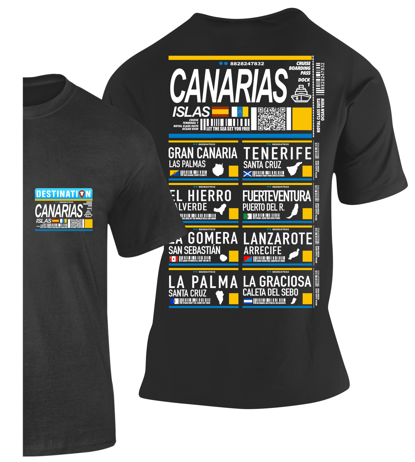 Camiseta Canarias Islas | Souvenir Premium Islas Canarias | Destination