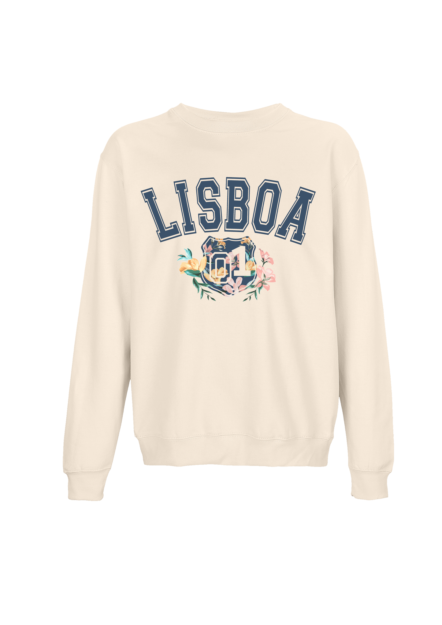 Sudadera Universitaria Lisboa Crema