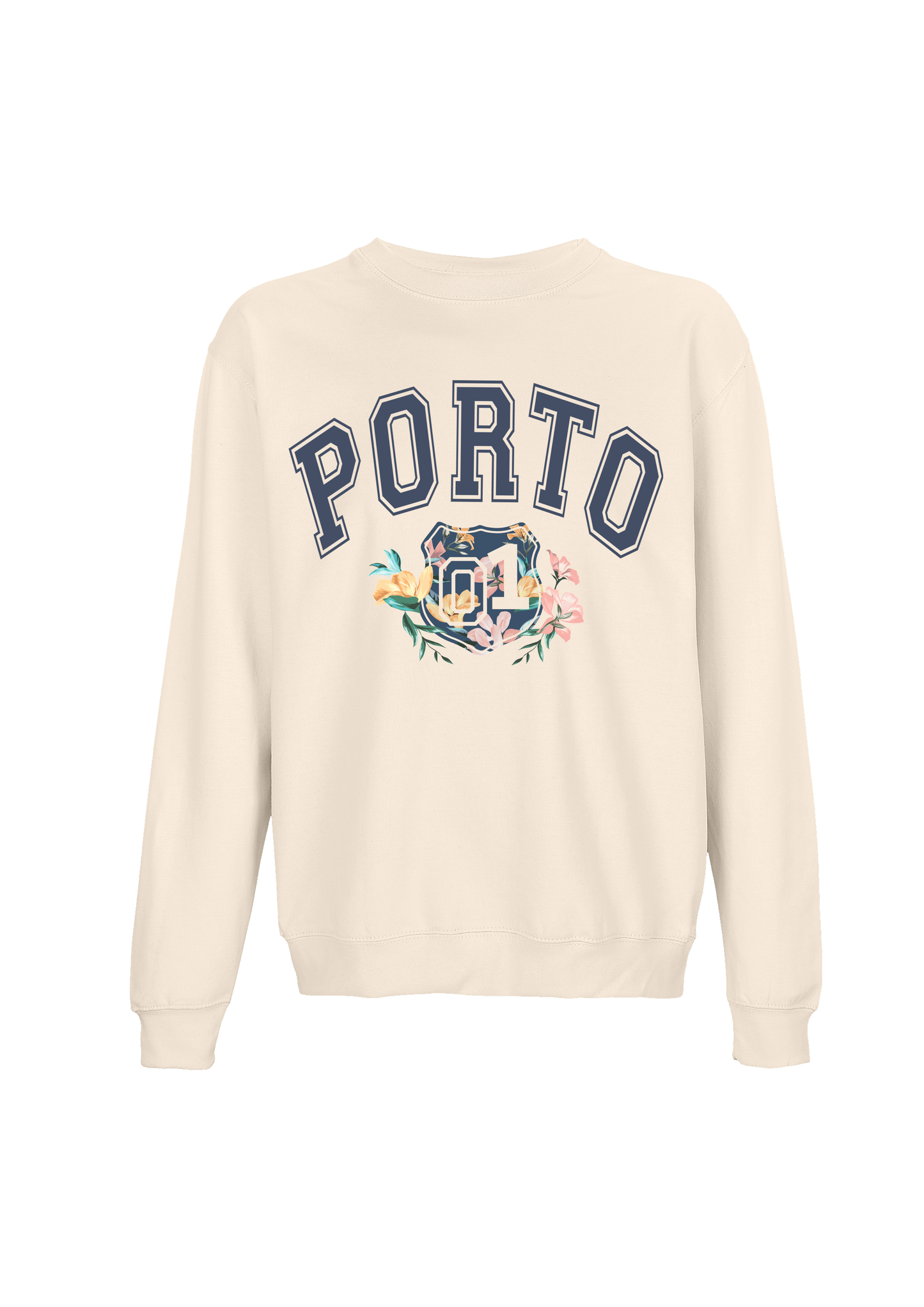 Sudadera Universitaria Porto Crema